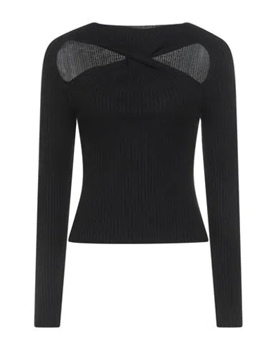 Haveone Woman Sweater Black Size Onesize Viscose, Polyester, Polyamide