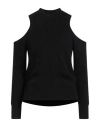 Haveone Woman Sweater Black Size Onesize Viscose, Polyester, Polyamide In Black