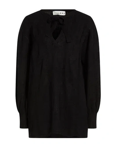 Haveone Woman Sweater Black Size Onesize Viscose, Polyester, Polyamide