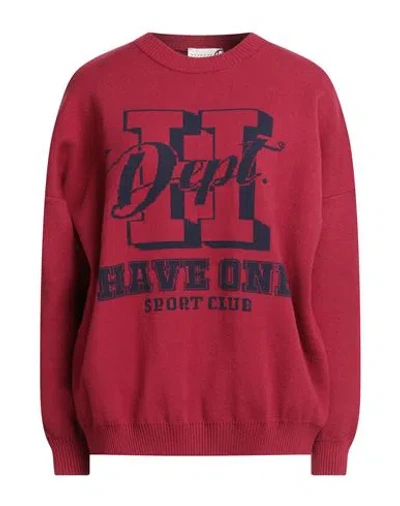 Haveone Woman Sweater Brick Size Onesize Viscose, Polyester, Polyamide In Red