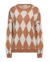 Haveone Woman Sweater Camel Size Onesize Acrylic, Polyamide, Wool, Mohair Wool In Beige