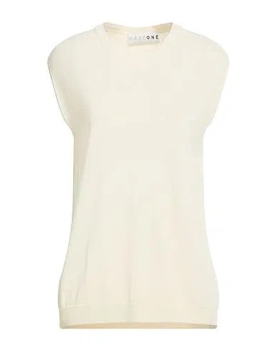 Haveone Woman Sweater Cream Size Onesize Viscose, Polyamide In Neutral