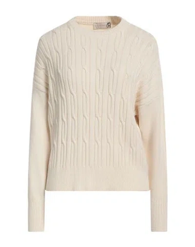 Haveone Woman Sweater Cream Size Onesize Viscose, Polyester, Polyamide In Neutral
