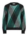Haveone Woman Sweater Emerald Green Size Onesize Acrylic, Polyamide, Viscose, Wool In Green