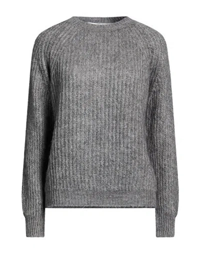 Haveone Woman Sweater Grey Size Onesize Acrylic, Mohair Wool, Polyamide In Blue