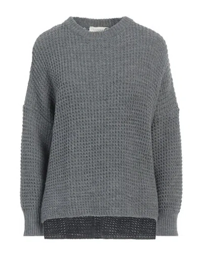 Haveone Woman Sweater Grey Size Onesize Acrylic, Wool, Viscose, Alpaca Wool In Gray