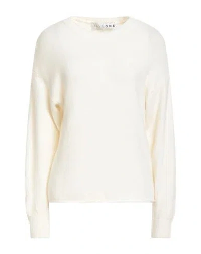Haveone Woman Sweater Ivory Size Onesize Polyamide, Acrylic, Alpaca Wool, Elastane In White