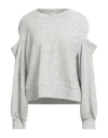 Haveone Woman Sweater Light Grey Size M Polyester, Viscose, Elastic Fibres In Gray