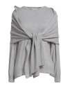 Haveone Woman Sweater Light Grey Size Onesize Acrylic, Polyamide, Wool, Viscose In Gray