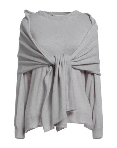 Haveone Woman Sweater Light Grey Size Onesize Acrylic, Polyamide, Wool, Viscose In Gray