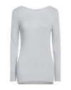Haveone Woman Sweater Light Grey Size Onesize Viscose, Polyamide In Gray