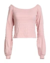 Haveone Woman Sweater Pink Size Onesize Viscose, Polyester, Polyamide In Pink