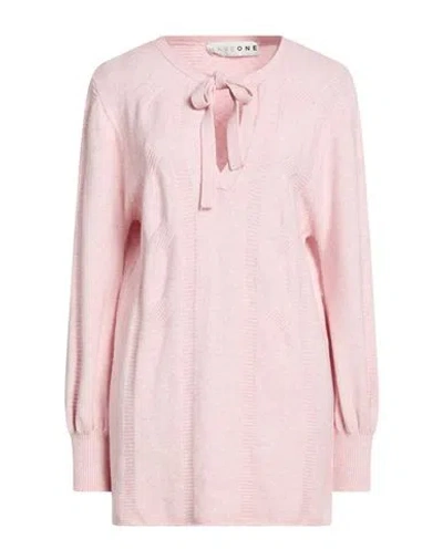 Haveone Woman Sweater Pink Size Onesize Viscose, Polyester, Polyamide