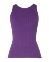 Haveone Woman Sweater Purple Size Onesize Viscose, Polyester, Polyamide In Purple