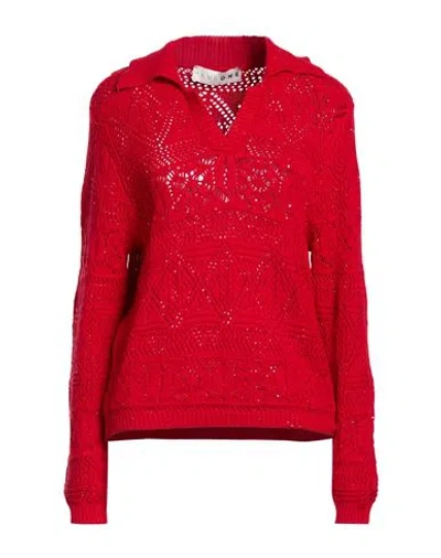 Haveone Woman Sweater Red Size Onesize Viscose, Polyester, Polyamide