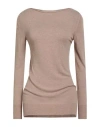Haveone Woman Sweater Sand Size Onesize Viscose, Polyamide In Brown