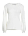 Haveone Woman Sweater White Size Onesize Viscose, Polyester, Polyamide