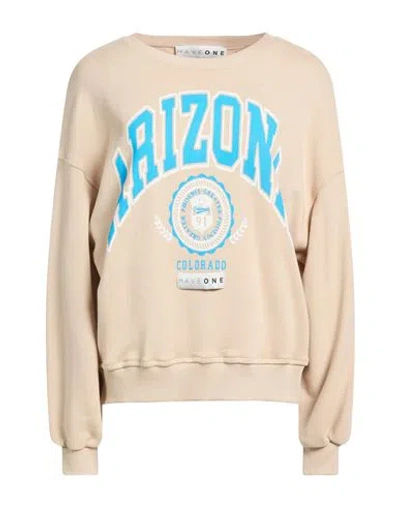 Haveone Woman Sweatshirt Beige Size Onesize Cotton In Neutral