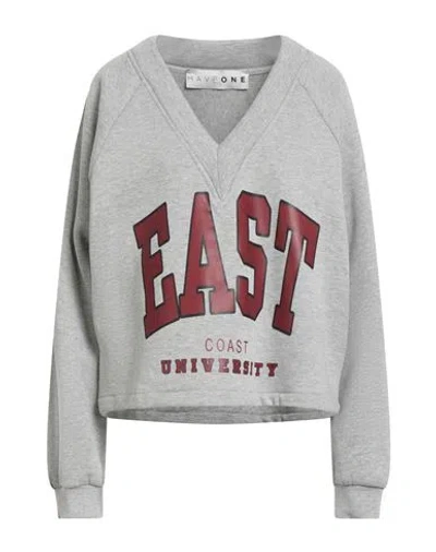Haveone Woman Sweatshirt Grey Size Onesize Cotton, Polyester