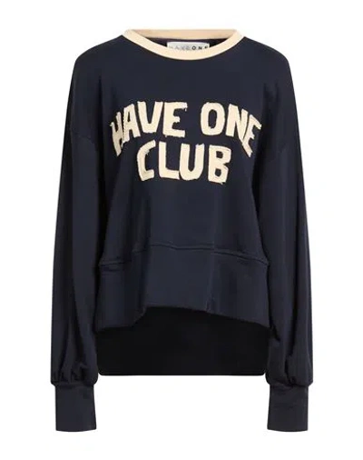 Haveone Woman Sweatshirt Midnight Blue Size Onesize Cotton