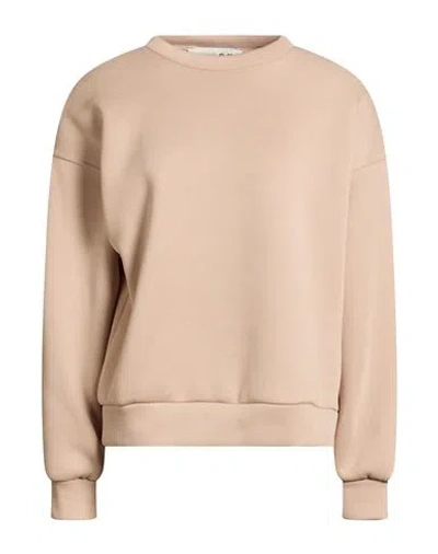 Haveone Woman Sweatshirt White Size M Polyester In Brown