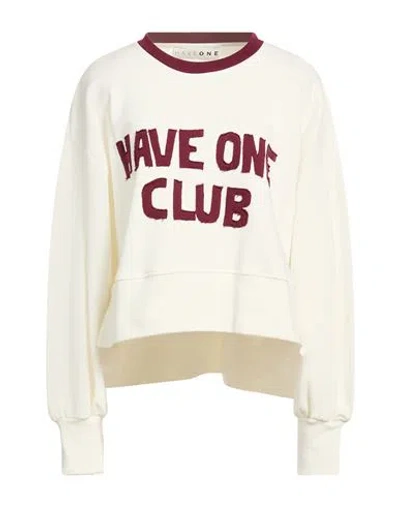 Haveone Woman Sweatshirt White Size Onesize Cotton In Neutral