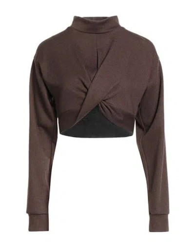 Haveone Woman T-shirt Dark Green Size M Viscose, Polyester, Polyamide, Elastic Fibres