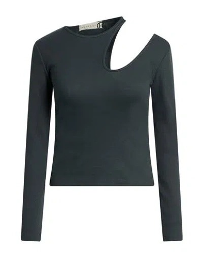 Haveone Woman T-shirt Grey Size S Cotton, Elastane In Gray