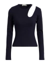 Haveone Woman T-shirt Midnight Blue Size M Cotton, Elastane