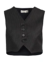 Haveone Woman Tailored Vest Charcoal Size M Polyester, Viscose, Elastane In Grey