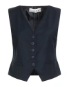 Haveone Woman Tailored Vest Midnight Blue Size Xs Polyester, Viscose, Elastane In Blue