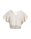 Haveone Woman Top Beige Size M Cotton