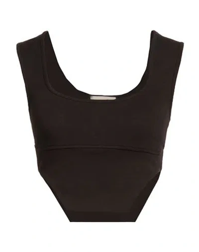 Haveone Woman Top Black Size M Cotton, Polyester