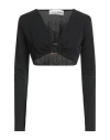Haveone Woman Top Black Size M Modal, Polyamide, Polyester