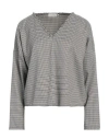 Haveone Woman Top Black Size M Polyester, Elastane