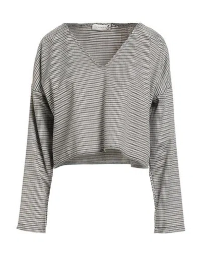 Haveone Woman Top Black Size M Polyester, Elastane
