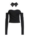 Haveone Woman Top Black Size M Polyester, Elastane In Black