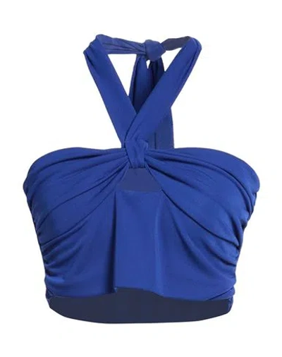 Haveone Woman Top Blue Size M Polyacrylic, Elastane