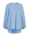 Haveone Woman Top Bright Blue Size Onesize Cotton, Polyamide, Elastane, Polyester In Blue
