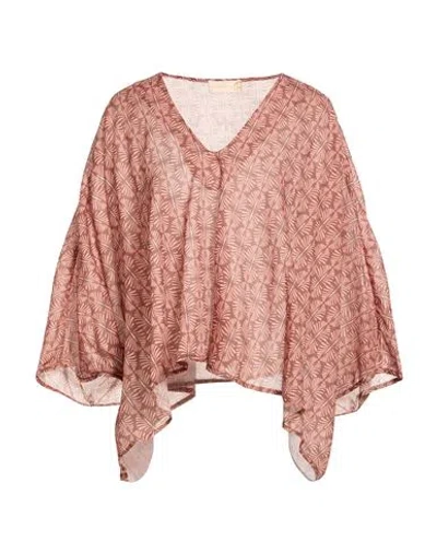 Haveone Woman Top Brown Size M Cotton