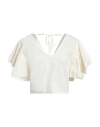 Haveone Woman Top Cream Size M Cotton In White