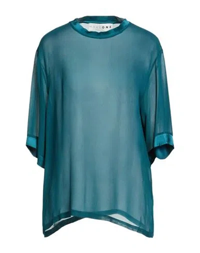 Haveone Woman Top Deep Teal Size M Viscose In Multi