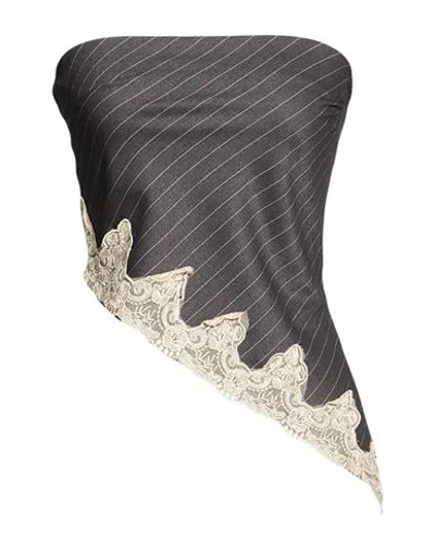 Haveone Woman Top Grey Size S Polyester, Viscose, Elastane In Gray