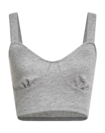Haveone Woman Top Grey Size S Viscose, Polyester, Nylon In Gray