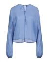 Haveone Woman Top Light Blue Size M Cotton In Blue