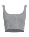 Haveone Woman Top Light Grey Size Onesize Viscose, Polyester, Polyamide In Gray