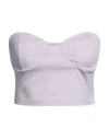 Haveone Woman Top Mauve Size M Cotton, Polyamide, Elastic Fibres In Purple