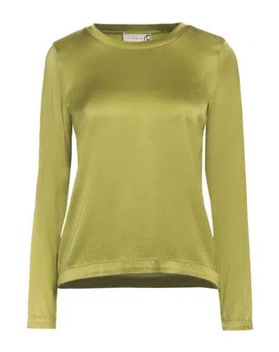 Haveone Woman Top Lime Green Size S Viscose, Elastane