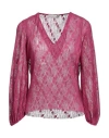 Haveone Woman Blouse Magenta Size M Polyester In Magenta