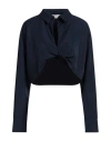 Haveone Woman Top Navy Size S Viscose, Polyester In Navy Blue